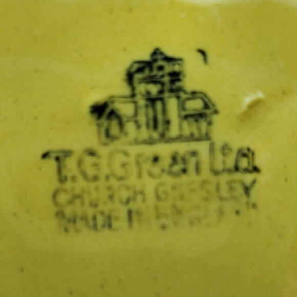 T.G. Green Cornishware Kitchen Things Utensil Crock England Knife Holder Jar - Picture 6 of 6